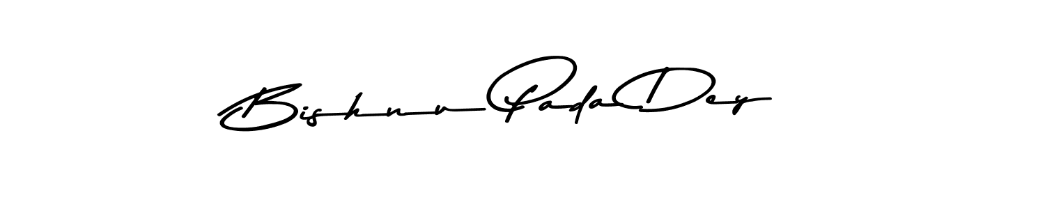 Create a beautiful signature design for name Bishnu Pada Dey. With this signature (Asem Kandis PERSONAL USE) fonts, you can make a handwritten signature for free. Bishnu Pada Dey signature style 9 images and pictures png