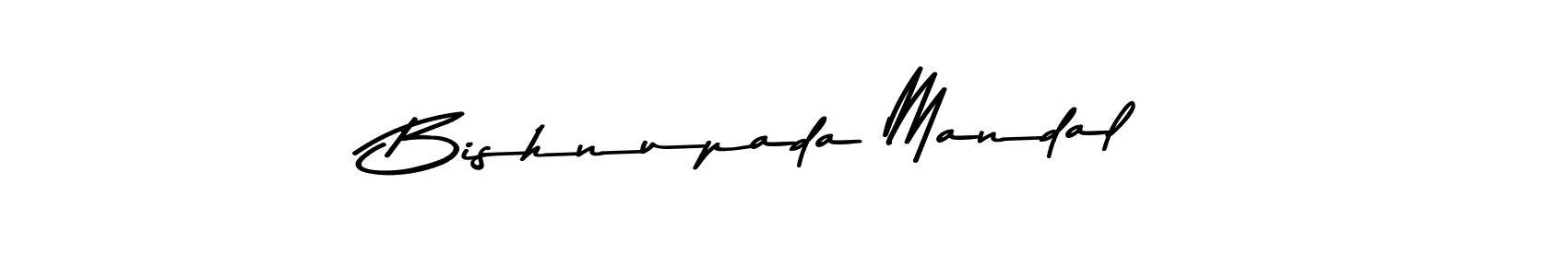 The best way (Asem Kandis PERSONAL USE) to make a short signature is to pick only two or three words in your name. The name Bishnupada Mandal include a total of six letters. For converting this name. Bishnupada Mandal signature style 9 images and pictures png