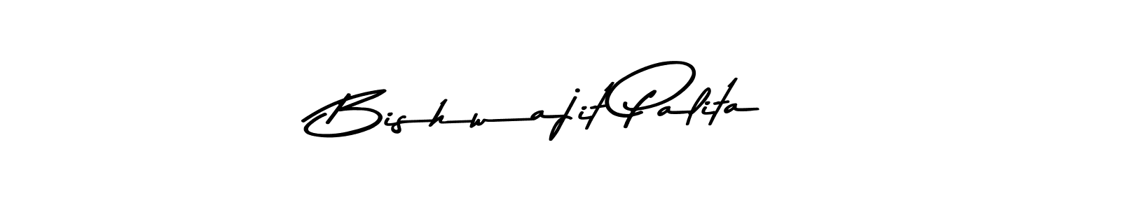 Make a beautiful signature design for name Bishwajit Palita. With this signature (Asem Kandis PERSONAL USE) style, you can create a handwritten signature for free. Bishwajit Palita signature style 9 images and pictures png