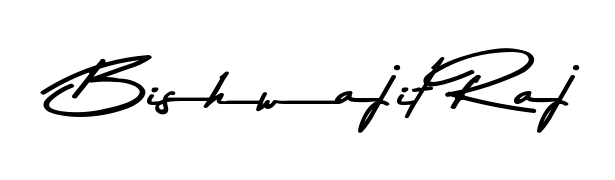 Achieve flawless digital penmanship with Bishwajit Raj name in Asem Kandis PERSONAL USE font. The perfect tool for creating online signatures. Bishwajit Raj signature style 9 images and pictures png