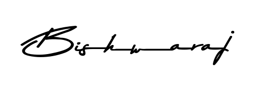 Style your name Bishwaraj with confidence using Asem Kandis PERSONAL USE signature design. Simple, elegant, and ready for immediate document use. Bishwaraj signature style 9 images and pictures png