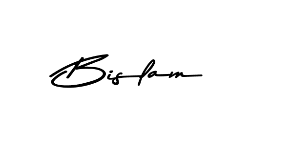 Design your own signature with our free online signature maker. With this signature software, you can create a handwritten (Asem Kandis PERSONAL USE) signature for name Bislam. Bislam signature style 9 images and pictures png