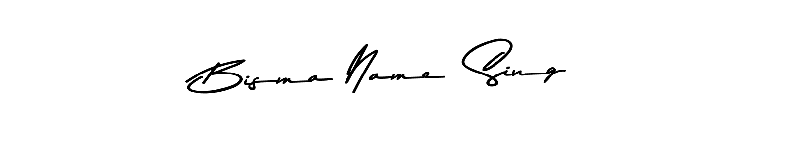 Also we have Bisma Name  Sing name is the best signature style. Create professional handwritten signature collection using Asem Kandis PERSONAL USE autograph style. Bisma Name  Sing signature style 9 images and pictures png