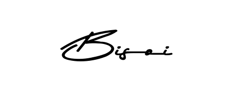 Looking for an artistic signature for Bisoi? The Asem Kandis PERSONAL USE calligraphy style gives a sophisticated flow suitable for business cards and emails. Bisoi signature style 9 images and pictures png