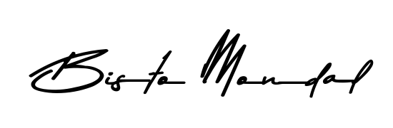 Upgrade your professional image with Bisto Mondal signature created with Asem Kandis PERSONAL USE font. Fast, free, and watermark-free download. Bisto Mondal signature style 9 images and pictures png