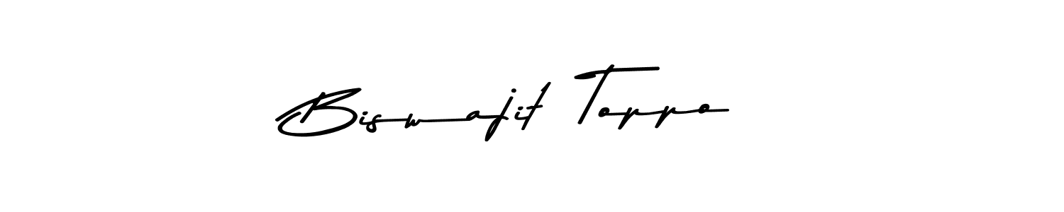 Similarly Asem Kandis PERSONAL USE is the best handwritten signature design. Signature creator online .You can use it as an online autograph creator for name Biswajit  Toppo. Biswajit  Toppo signature style 9 images and pictures png