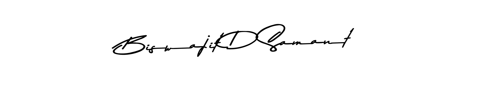 The best way (Asem Kandis PERSONAL USE) to make a short signature is to pick only two or three words in your name. The name Biswajit D Samant include a total of six letters. For converting this name. Biswajit D Samant signature style 9 images and pictures png
