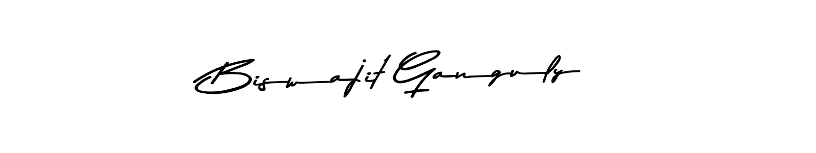 How to make Biswajit Ganguly name signature. Use Asem Kandis PERSONAL USE style for creating short signs online. This is the latest handwritten sign. Biswajit Ganguly signature style 9 images and pictures png