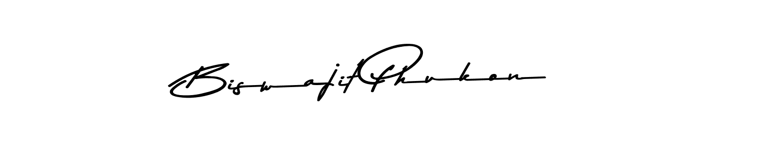Make a beautiful signature design for name Biswajit Phukon. With this signature (Asem Kandis PERSONAL USE) style, you can create a handwritten signature for free. Biswajit Phukon signature style 9 images and pictures png