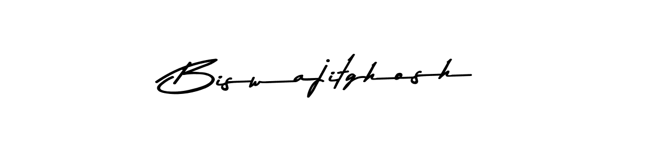 How to make Biswajitghosh name signature. Use Asem Kandis PERSONAL USE style for creating short signs online. This is the latest handwritten sign. Biswajitghosh signature style 9 images and pictures png