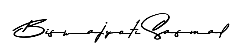 Personalize your online presence with Biswajyoti Sasmal signature rendered in elegant Asem Kandis PERSONAL USE font. Great for website footers and blogs. Biswajyoti Sasmal signature style 9 images and pictures png