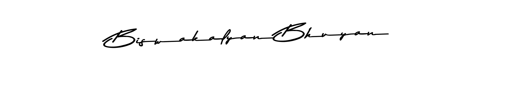 Make a beautiful signature design for name Biswakalyan Bhuyan. With this signature (Asem Kandis PERSONAL USE) style, you can create a handwritten signature for free. Biswakalyan Bhuyan signature style 9 images and pictures png