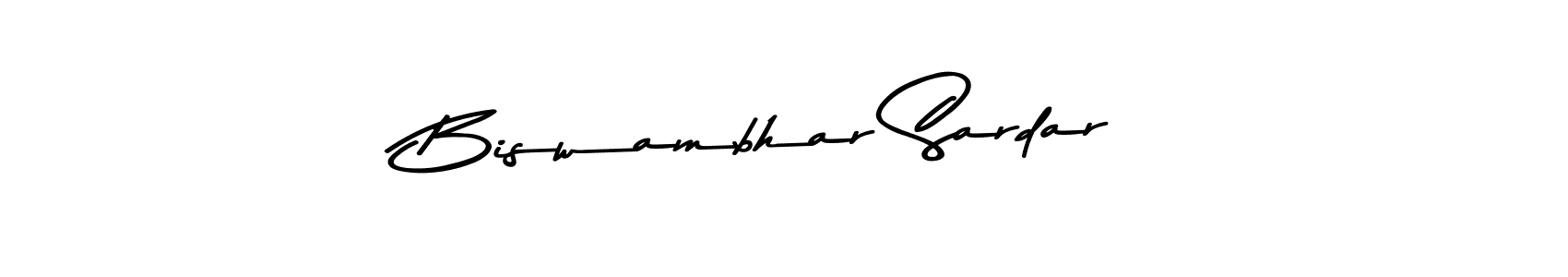 The best way (Asem Kandis PERSONAL USE) to make a short signature is to pick only two or three words in your name. The name Biswambhar Sardar include a total of six letters. For converting this name. Biswambhar Sardar signature style 9 images and pictures png