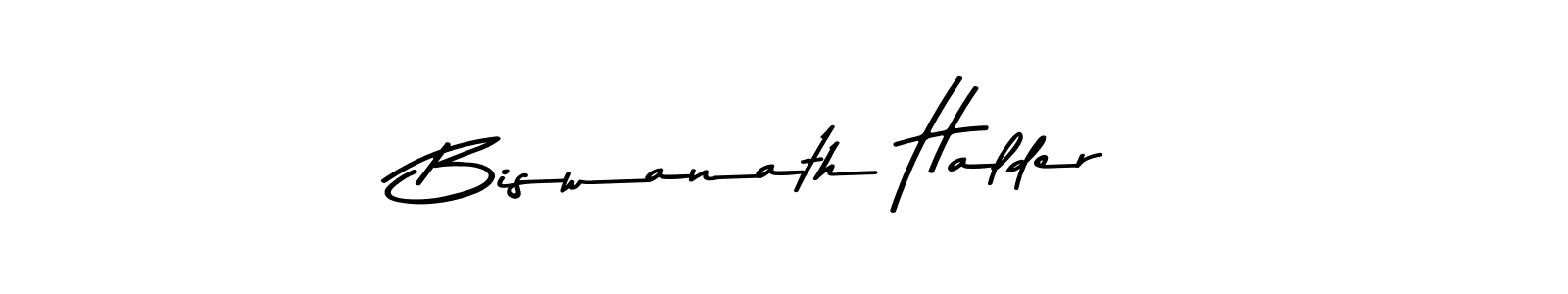 The best way (Asem Kandis PERSONAL USE) to make a short signature is to pick only two or three words in your name. The name Biswanath Halder include a total of six letters. For converting this name. Biswanath Halder signature style 9 images and pictures png