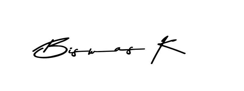 Design your own signature with our free online signature maker. With this signature software, you can create a handwritten (Asem Kandis PERSONAL USE) signature for name Biswas K. Biswas K signature style 9 images and pictures png