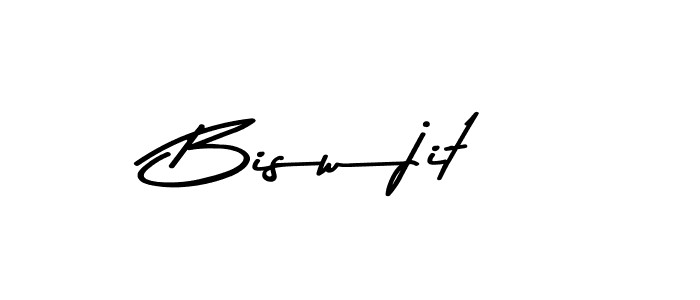 Create a beautiful signature design for name Biswjit. With this signature (Asem Kandis PERSONAL USE) fonts, you can make a handwritten signature for free. Biswjit signature style 9 images and pictures png