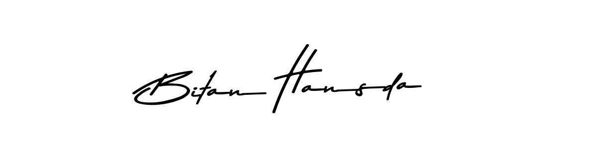 Bitan Hansda stylish signature style. Best Handwritten Sign (Asem Kandis PERSONAL USE) for my name. Handwritten Signature Collection Ideas for my name Bitan Hansda. Bitan Hansda signature style 9 images and pictures png