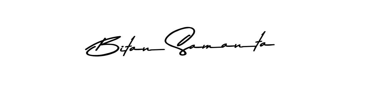 Make a beautiful signature design for name Bitan Samanta. With this signature (Asem Kandis PERSONAL USE) style, you can create a handwritten signature for free. Bitan Samanta signature style 9 images and pictures png