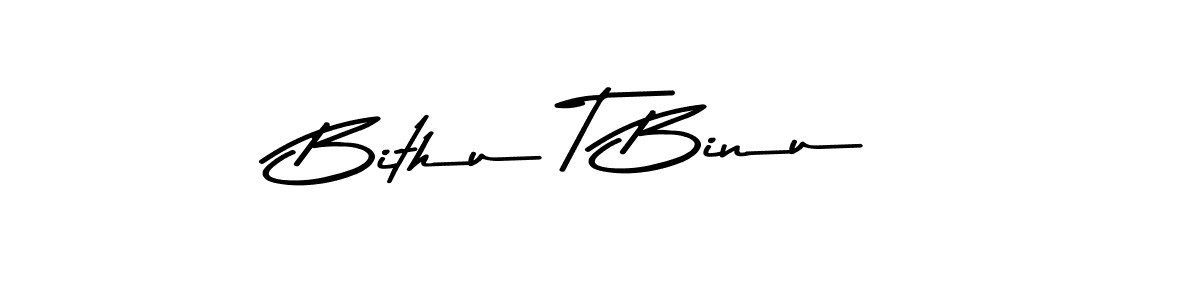 How to make Bithu T Binu signature? Asem Kandis PERSONAL USE is a professional autograph style. Create handwritten signature for Bithu T Binu name. Bithu T Binu signature style 9 images and pictures png