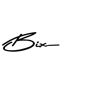 How to make Bix name signature. Use Asem Kandis PERSONAL USE style for creating short signs online. This is the latest handwritten sign. Bix signature style 9 images and pictures png