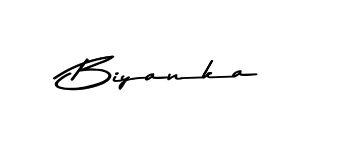 Biyanka stylish signature style. Best Handwritten Sign (Asem Kandis PERSONAL USE) for my name. Handwritten Signature Collection Ideas for my name Biyanka. Biyanka signature style 9 images and pictures png