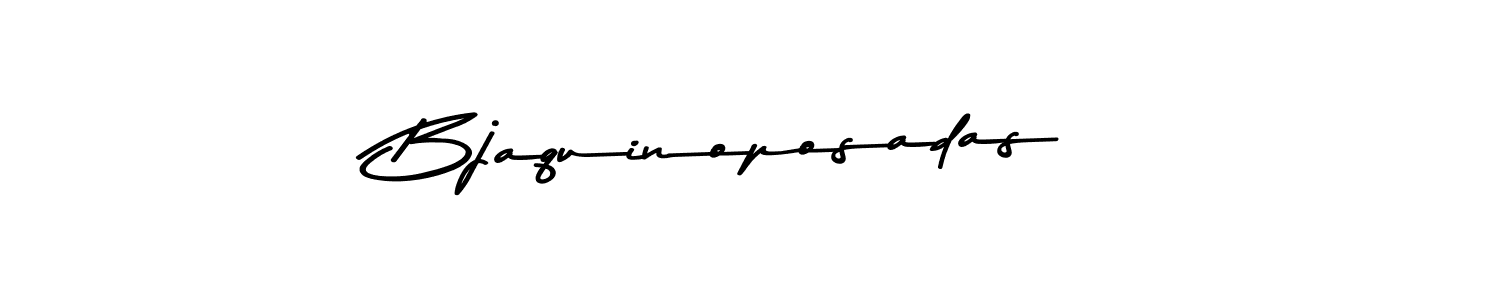 Make a beautiful signature design for name Bjaquinoposadas. With this signature (Asem Kandis PERSONAL USE) style, you can create a handwritten signature for free. Bjaquinoposadas signature style 9 images and pictures png