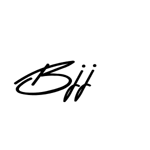 Create a beautiful signature design for name Bjj. With this signature (Asem Kandis PERSONAL USE) fonts, you can make a handwritten signature for free. Bjj signature style 9 images and pictures png