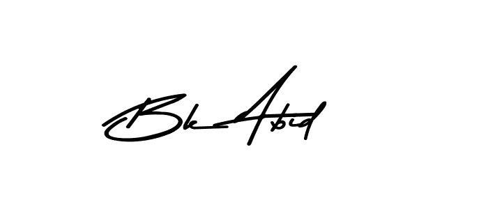 Bk Abid stylish signature style. Best Handwritten Sign (Asem Kandis PERSONAL USE) for my name. Handwritten Signature Collection Ideas for my name Bk Abid. Bk Abid signature style 9 images and pictures png