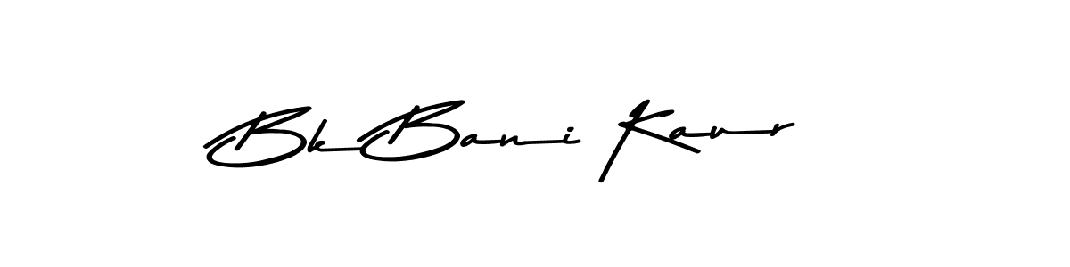 Also You can easily find your signature by using the search form. We will create Bk Bani Kaur name handwritten signature images for you free of cost using Asem Kandis PERSONAL USE sign style. Bk Bani Kaur signature style 9 images and pictures png