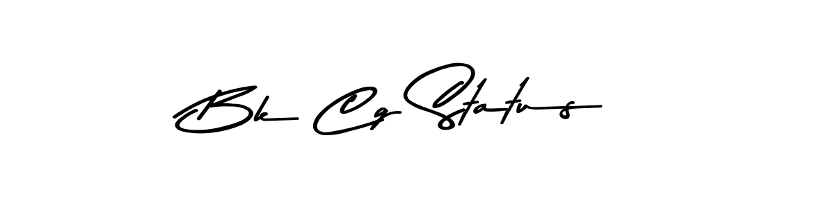 Design your own signature with our free online signature maker. With this signature software, you can create a handwritten (Asem Kandis PERSONAL USE) signature for name Bk Cg Status. Bk Cg Status signature style 9 images and pictures png