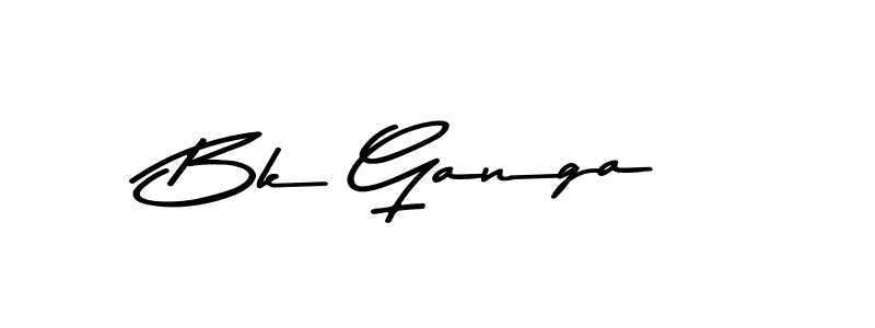 Use a signature maker to create a handwritten signature online. With this signature software, you can design (Asem Kandis PERSONAL USE) your own signature for name Bk Ganga. Bk Ganga signature style 9 images and pictures png