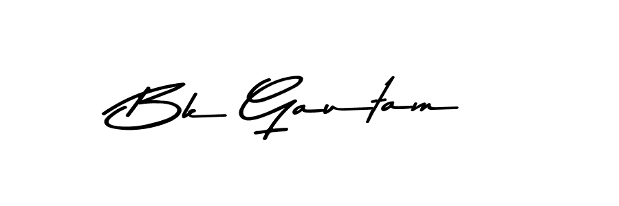 Bk Gautam stylish signature style. Best Handwritten Sign (Asem Kandis PERSONAL USE) for my name. Handwritten Signature Collection Ideas for my name Bk Gautam. Bk Gautam signature style 9 images and pictures png