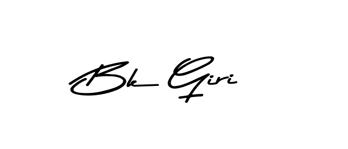 Bk Giri stylish signature style. Best Handwritten Sign (Asem Kandis PERSONAL USE) for my name. Handwritten Signature Collection Ideas for my name Bk Giri. Bk Giri signature style 9 images and pictures png