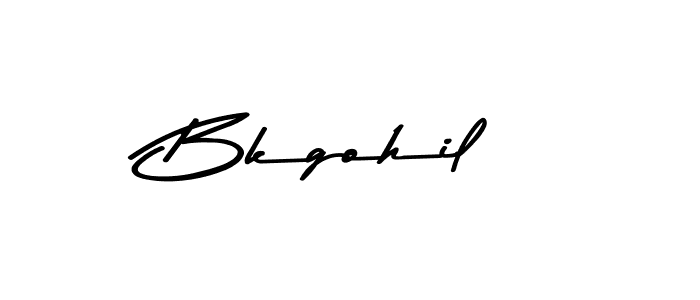 Also we have Bkgohil name is the best signature style. Create professional handwritten signature collection using Asem Kandis PERSONAL USE autograph style. Bkgohil signature style 9 images and pictures png