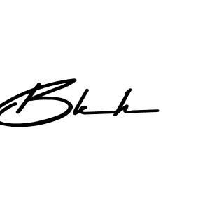 The best way (Asem Kandis PERSONAL USE) to make a short signature is to pick only two or three words in your name. The name Bkh include a total of six letters. For converting this name. Bkh signature style 9 images and pictures png