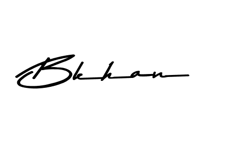 How to make Bkhan signature? Asem Kandis PERSONAL USE is a professional autograph style. Create handwritten signature for Bkhan name. Bkhan signature style 9 images and pictures png