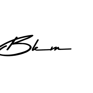 How to make Bkm name signature. Use Asem Kandis PERSONAL USE style for creating short signs online. This is the latest handwritten sign. Bkm signature style 9 images and pictures png