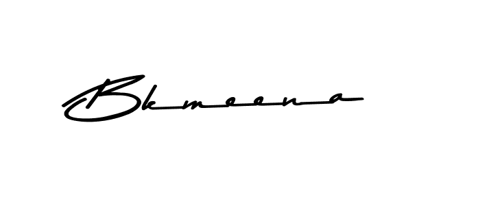 Design your own signature with our free online signature maker. With this signature software, you can create a handwritten (Asem Kandis PERSONAL USE) signature for name Bkmeena. Bkmeena signature style 9 images and pictures png
