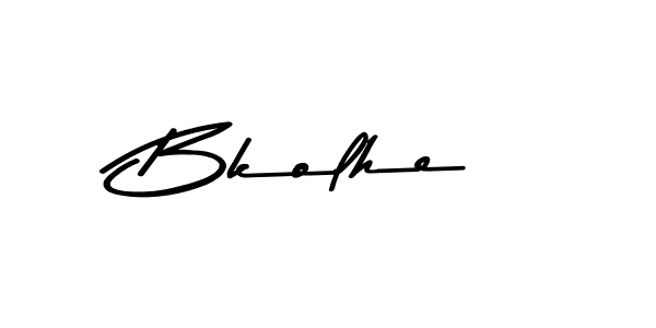 How to make Bkolhe name signature. Use Asem Kandis PERSONAL USE style for creating short signs online. This is the latest handwritten sign. Bkolhe signature style 9 images and pictures png