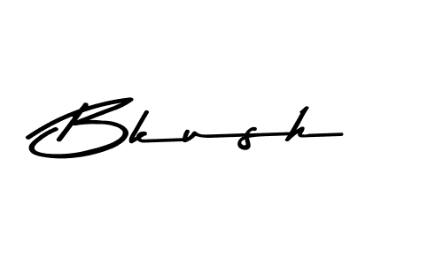 Make a beautiful signature design for name Bkush. With this signature (Asem Kandis PERSONAL USE) style, you can create a handwritten signature for free. Bkush signature style 9 images and pictures png