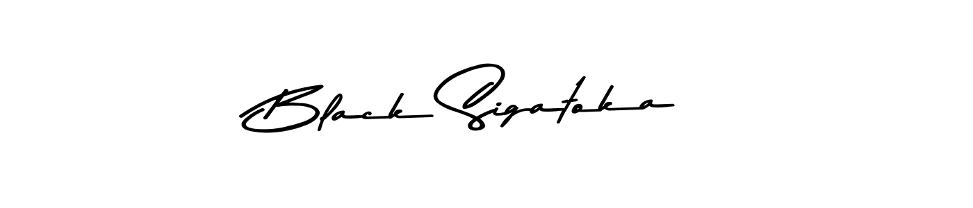 Make a beautiful signature design for name Black Sigatoka. With this signature (Asem Kandis PERSONAL USE) style, you can create a handwritten signature for free. Black Sigatoka signature style 9 images and pictures png