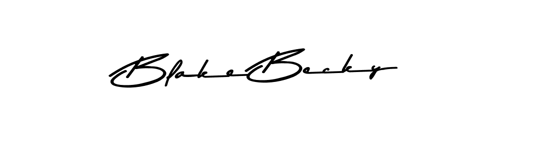 Similarly Asem Kandis PERSONAL USE is the best handwritten signature design. Signature creator online .You can use it as an online autograph creator for name Blake Becky. Blake Becky signature style 9 images and pictures png