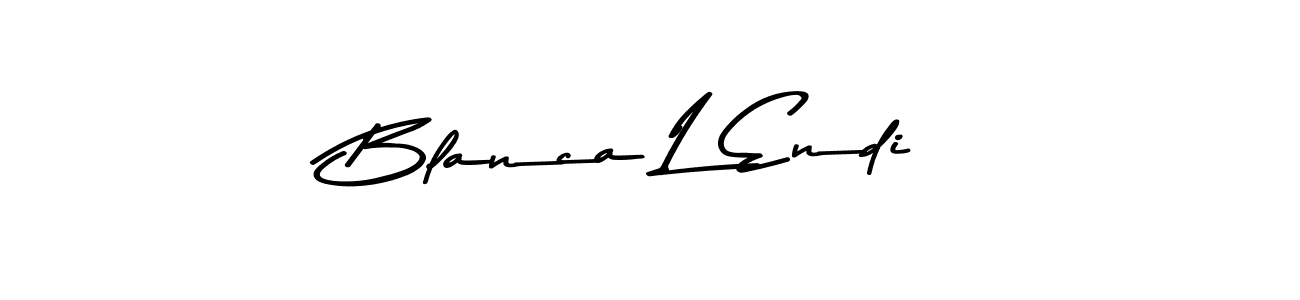 Blanca L Endi stylish signature style. Best Handwritten Sign (Asem Kandis PERSONAL USE) for my name. Handwritten Signature Collection Ideas for my name Blanca L Endi. Blanca L Endi signature style 9 images and pictures png