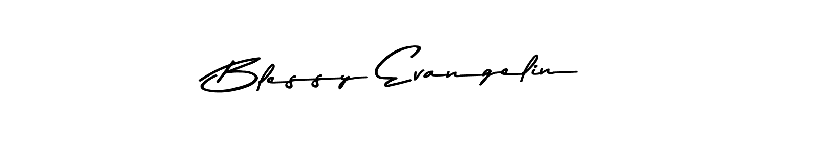 How to make Blessy Evangelin signature? Asem Kandis PERSONAL USE is a professional autograph style. Create handwritten signature for Blessy Evangelin name. Blessy Evangelin signature style 9 images and pictures png