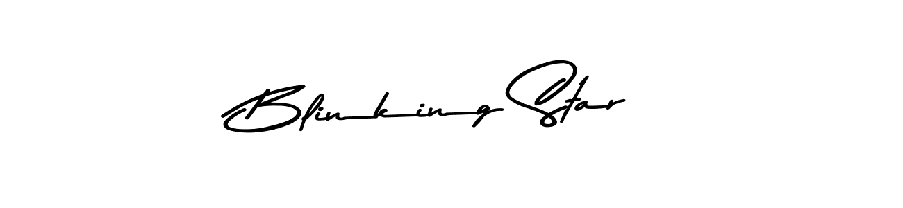 Design your own signature with our free online signature maker. With this signature software, you can create a handwritten (Asem Kandis PERSONAL USE) signature for name Blinking Star. Blinking Star signature style 9 images and pictures png
