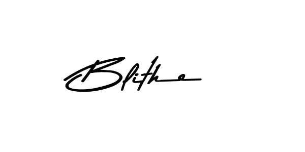 Use a signature maker to create a handwritten signature online. With this signature software, you can design (Asem Kandis PERSONAL USE) your own signature for name Blithe. Blithe signature style 9 images and pictures png