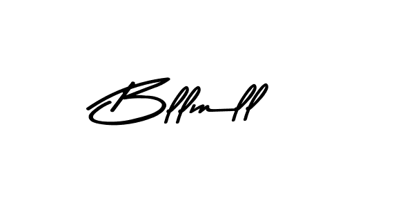 Make a beautiful signature design for name Bllmll. With this signature (Asem Kandis PERSONAL USE) style, you can create a handwritten signature for free. Bllmll signature style 9 images and pictures png