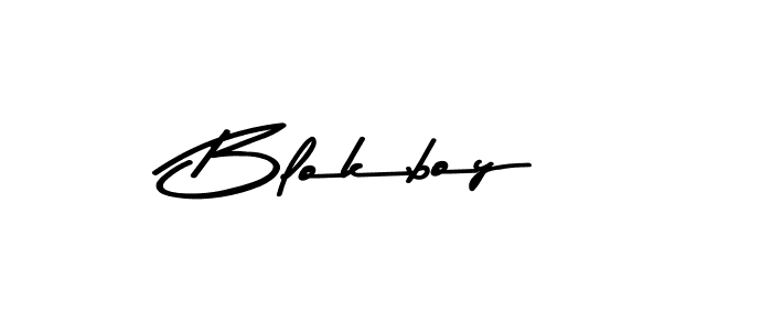 Create a beautiful signature design for name Blokboy. With this signature (Asem Kandis PERSONAL USE) fonts, you can make a handwritten signature for free. Blokboy signature style 9 images and pictures png