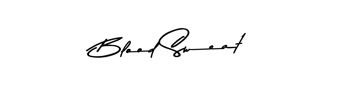 How to make Blood Sweat  name signature. Use Asem Kandis PERSONAL USE style for creating short signs online. This is the latest handwritten sign. Blood Sweat  signature style 9 images and pictures png