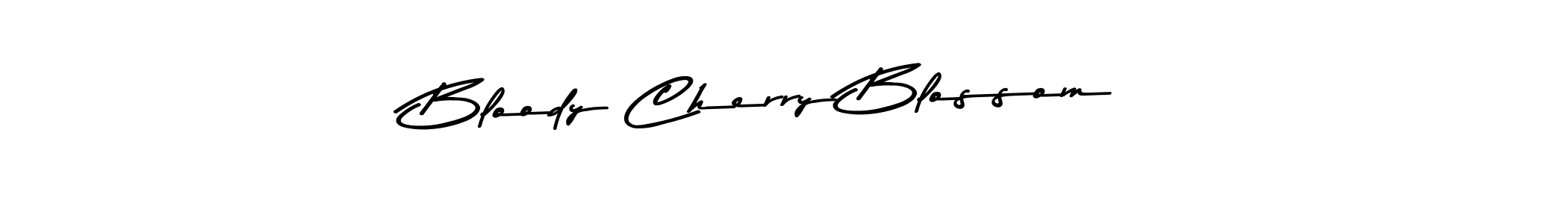 How to make Bloody Cherry Blossom name signature. Use Asem Kandis PERSONAL USE style for creating short signs online. This is the latest handwritten sign. Bloody Cherry Blossom signature style 9 images and pictures png